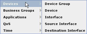 The Left Click Device Menu